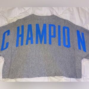 champion cropped crewneck